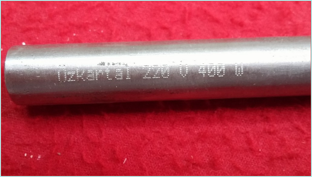 ÖZKARTAL 220 V 400 W SIFIR 15,5 CM FİŞEK REZİSTANS 13MM 15CM