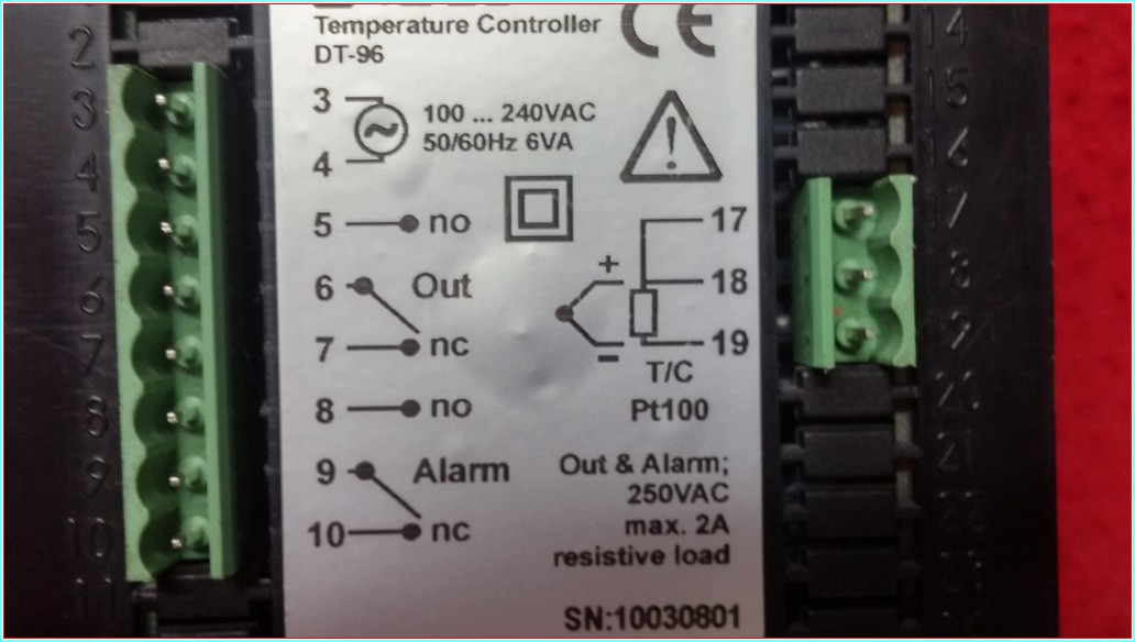 TENSE DT-96 DT-96E TEMPERATURE CONTROLLER 96X96 DİJİTAL TERMOSTAT