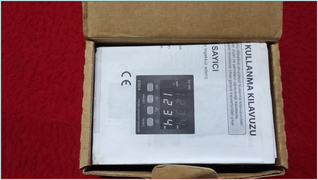 ENDA EC762F-230VAC EC762F EC762 SIFIR KUTULU İLERİ GERİ SAYICI TERMOSTAT
