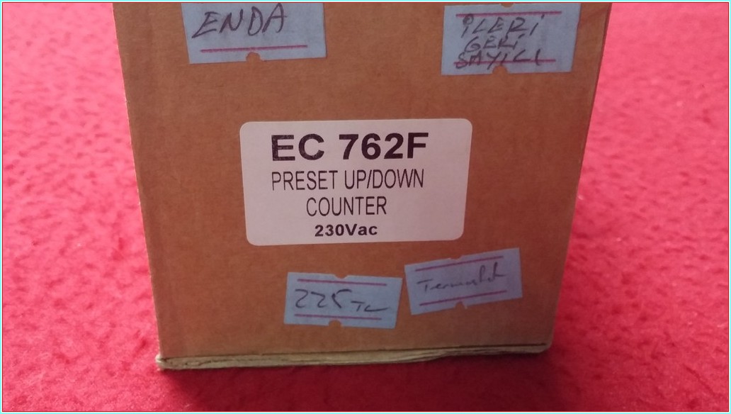 ENDA EC762F-230VAC EC762F EC762 SIFIR KUTULU İLERİ GERİ SAYICI TERMOSTAT