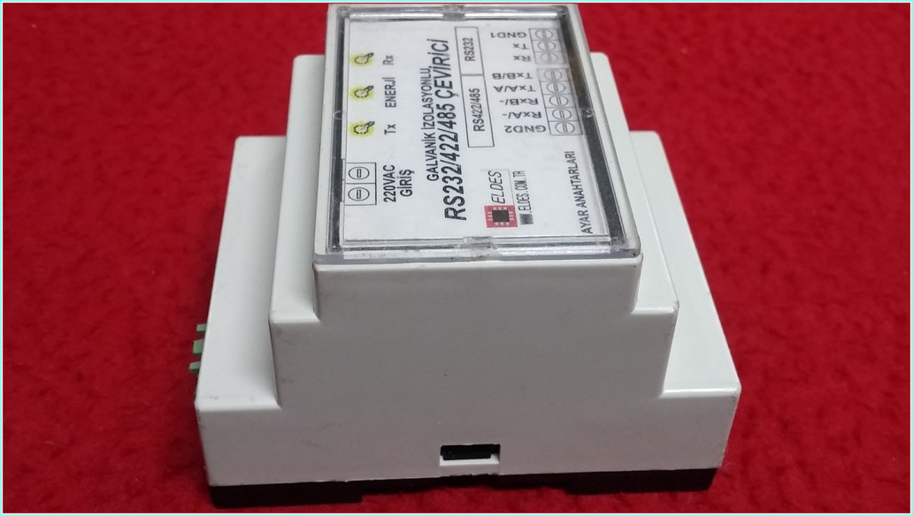 ELDES RS232-422-485 GALVANİZ İZALASYONLU ÇEVİRİCİ