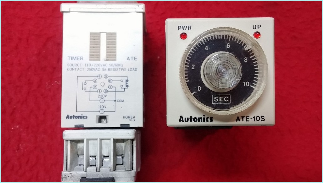 AUTONİCS ATE-10S 110-220VAC 10 SN SABİT ZAMANLI ANALOG ZAMANLAYICI