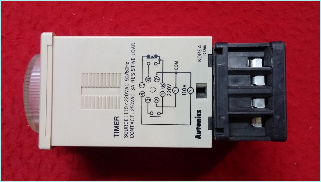 AUTONİCS ATE-10S 110-220VAC 10 SN SABİT ZAMANLI ANALOG ZAMANLAYICI