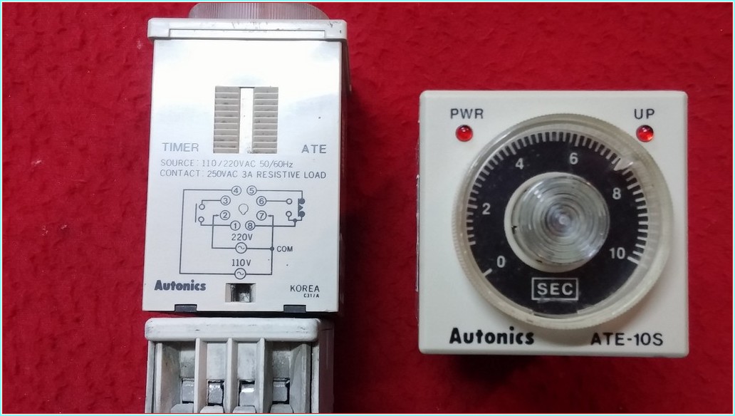 AUTONİCS ATE-10S 110-220VAC 10 SN SABİT ZAMANLI ANALOG ZAMANLAYICI