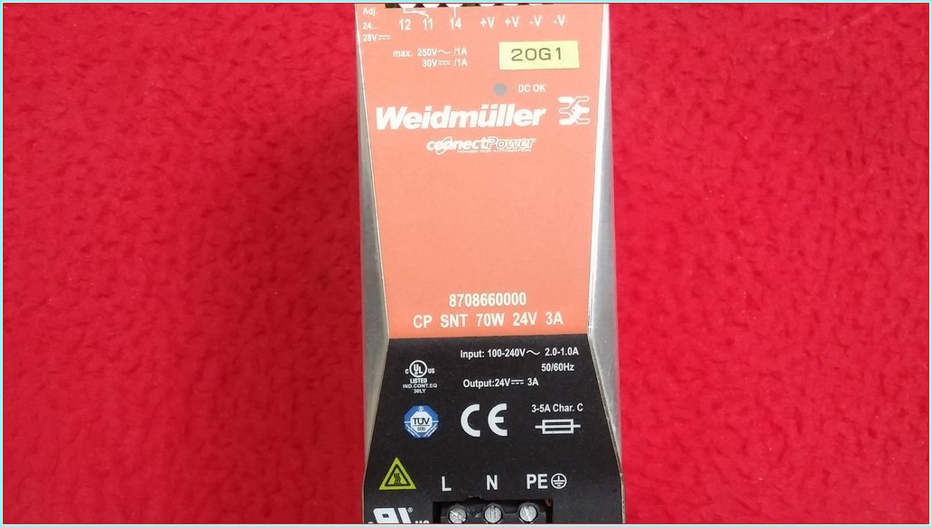 WEİDMÜLLER CP SNT 70W 24V 3A 8708660000 8708660 3A GÜÇ KAYNAĞI