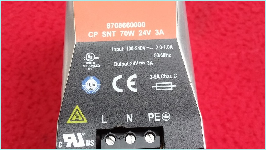 WEİDMÜLLER CP SNT 70W 24V 3A 8708660000 8708660 3A GÜÇ KAYNAĞI