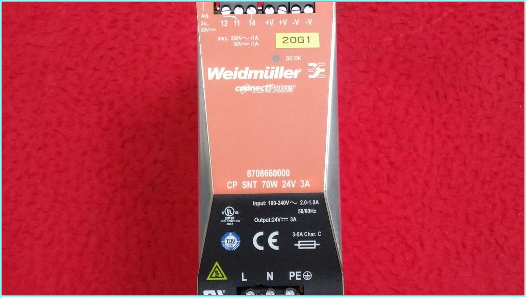 WEİDMÜLLER CP SNT 70W 24V 3A 8708660000 8708660 3A GÜÇ KAYNAĞI