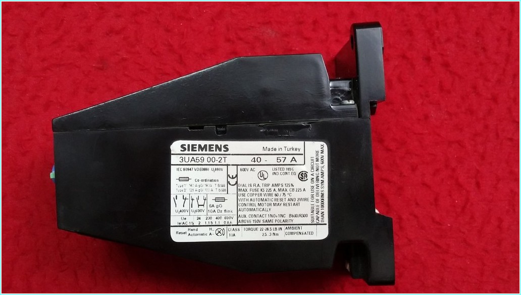 SIEMENS 3UA59 00-2T 40-57A TERMİK MOTOR KORUMA