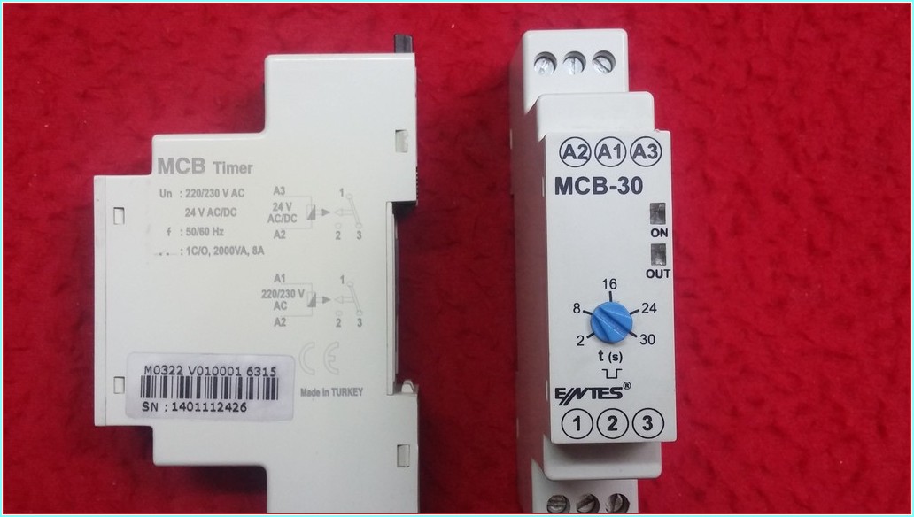 ENTES MCB-30 220V-24V İNPUT ZAMAN RÖLESİ