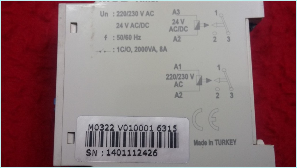 ENTES MCB-30 220V-24V İNPUT ZAMAN RÖLESİ