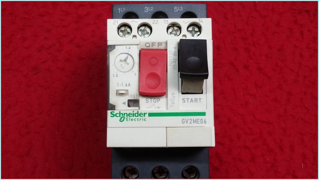 SCHNEİDER GV2ME06 1-1,6A ŞARTEL TİPİ MOTOR KORUMA