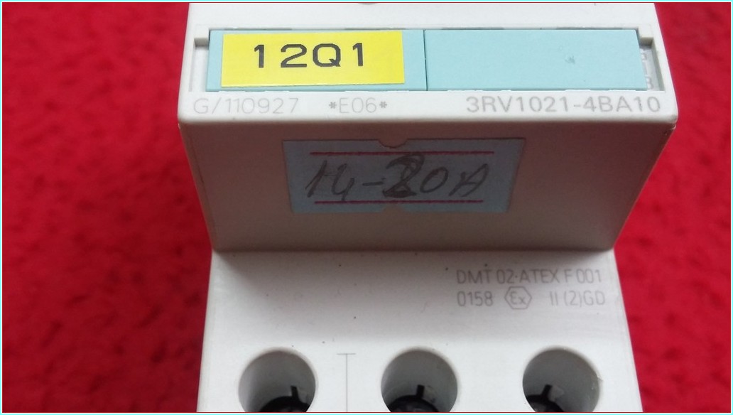SIEMENS 3RV1021-4BA10 14-20A ŞARTEL TİPİ MOTOR KORUMA
