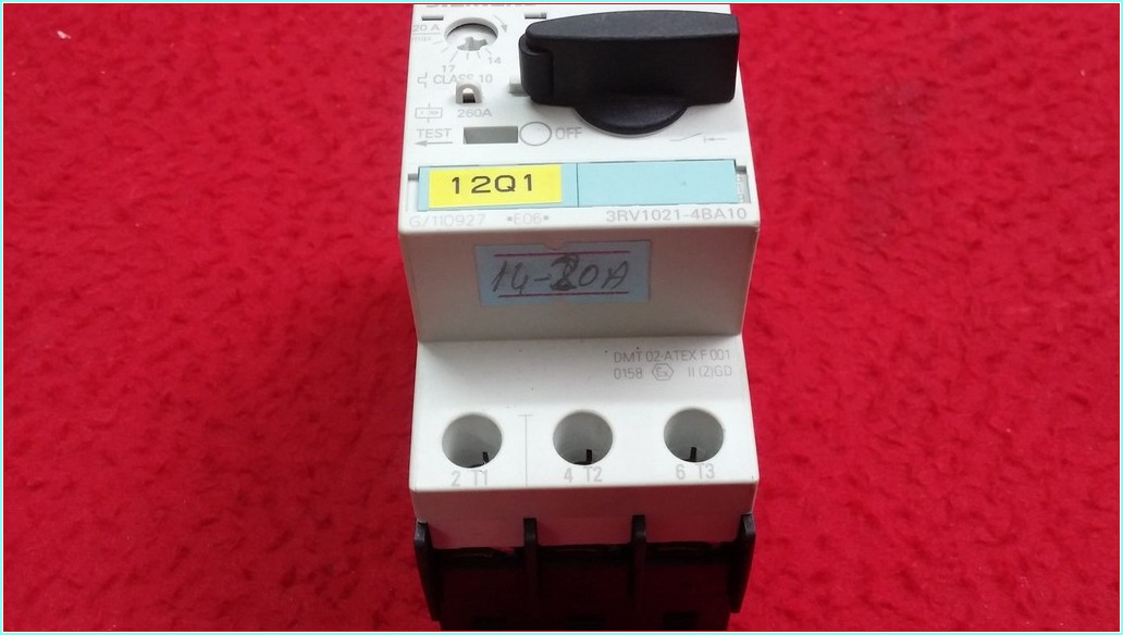 SIEMENS 3RV1021-4BA10 14-20A ŞARTEL TİPİ MOTOR KORUMA