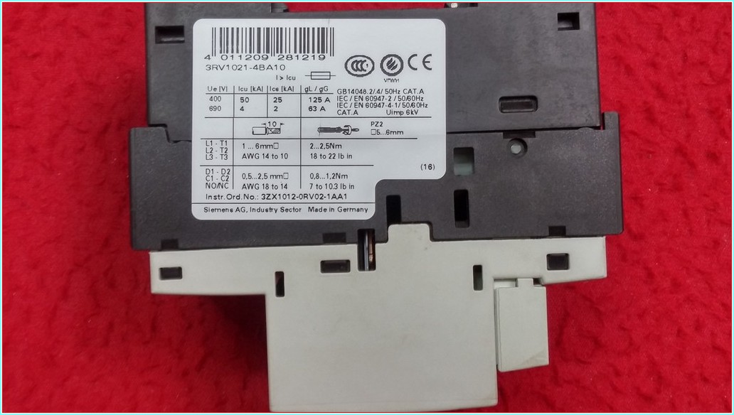 SIEMENS 3RV1021-4BA10 14-20A ŞARTEL TİPİ MOTOR KORUMA