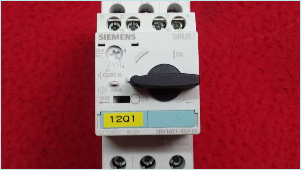 SIEMENS 3RV1021-4BA10 14-20A ŞARTEL TİPİ MOTOR KORUMA