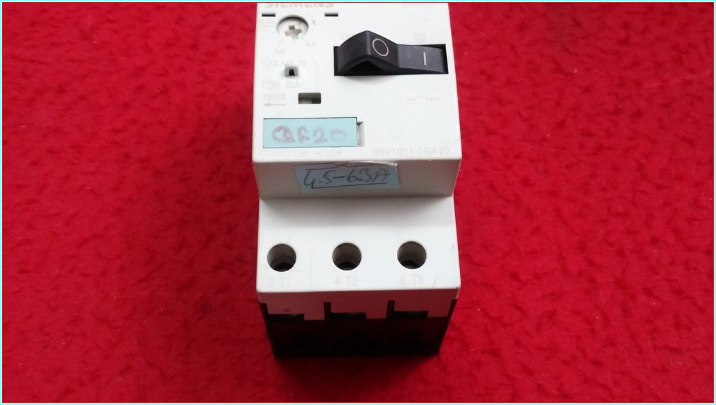 SIEMENS 3RV1011-1GA10 4,5-6,3A ŞARTEL TİPİ MOTOR KORUMA
