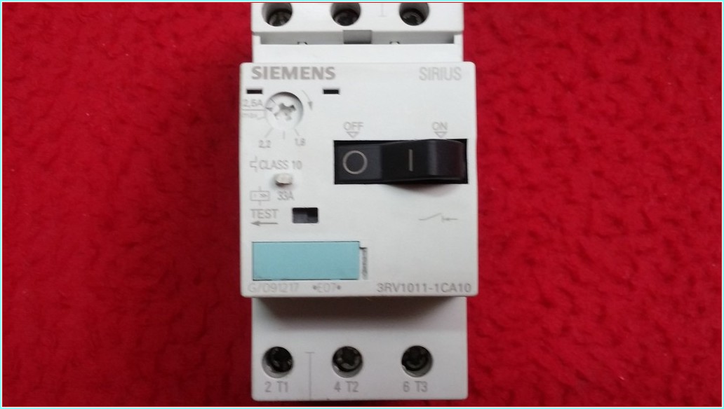 SIEMENS 3RV1011-1CA10 1,8-2,5A ŞARTEL TİPİ MOTOR KORUMA