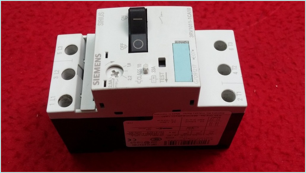 SIEMENS 3RV1011-1CA10 1,8-2,5A ŞARTEL TİPİ MOTOR KORUMA