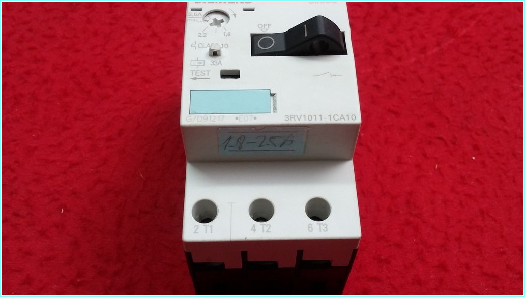 SIEMENS 3RV1011-1CA10 1,8-2,5A ŞARTEL TİPİ MOTOR KORUMA