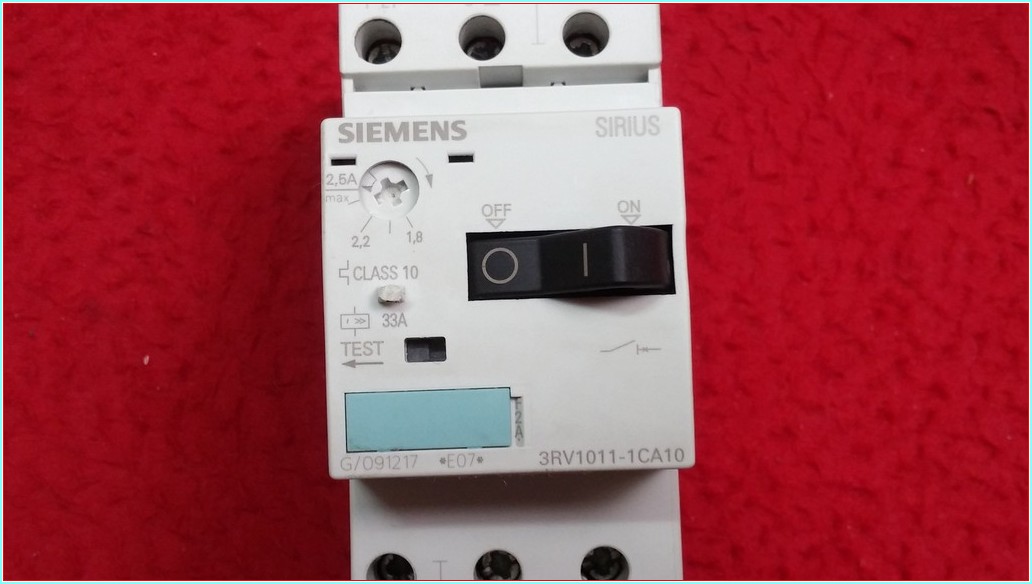 SIEMENS 3RV1011-1CA10 1,8-2,5A ŞARTEL TİPİ MOTOR KORUMA