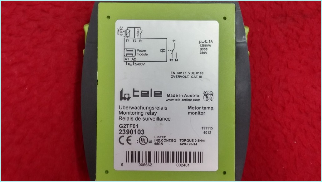 TELE G2TF01 SICAKLIK İZLEME RÖLESİ