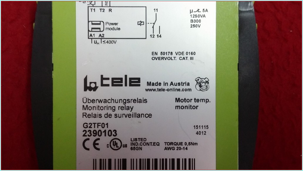 TELE G2TF01 SICAKLIK İZLEME RÖLESİ