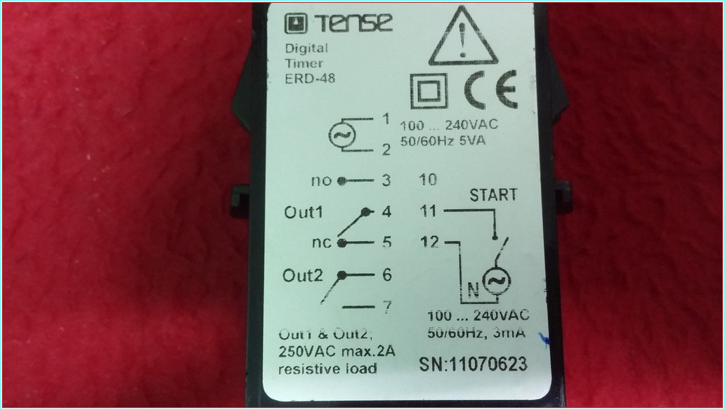 TENSE ERD-48 DİJİTAL ZAMAN RÖLESİ