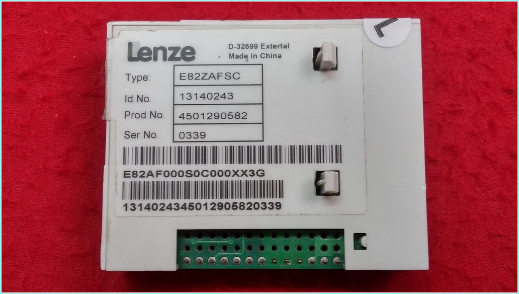 LENZE E82ZAFSC E82ZAFSC100 13140262 13140243 İŞLEV MODÜLÜ HABERLEŞME MODÜLÜ