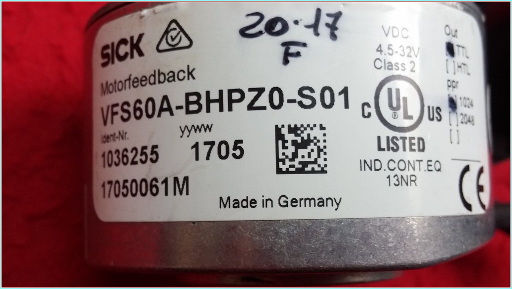 SICK VFS60A-BHPZ0-S01 1024 PPR ENCODER