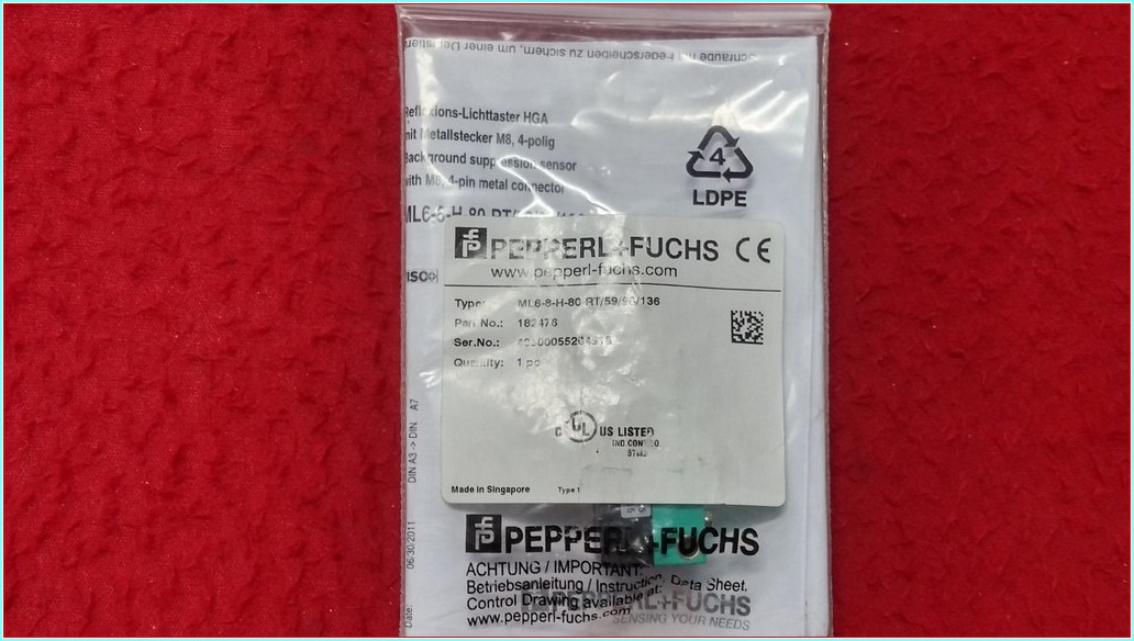 PEPPERL FUCHS ML6-8-H-80-RT/59/95/136 SIFIR KUTULU FOTOELEKTRİK SENSÖRÜ