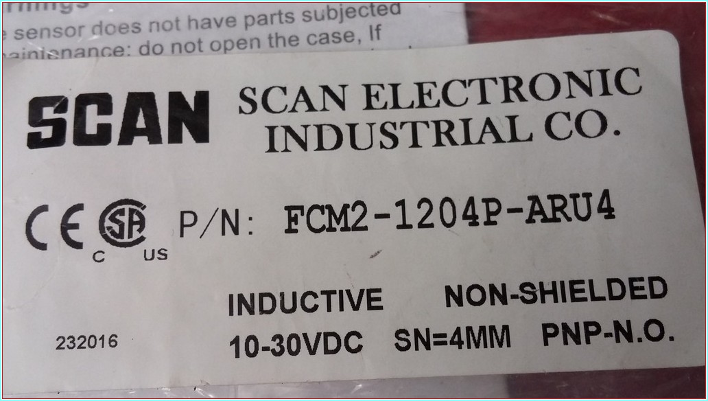 SCAN FCM2-1204P-ARU4 SIFIR KUTULU ENDÜKTİF SENSÖR