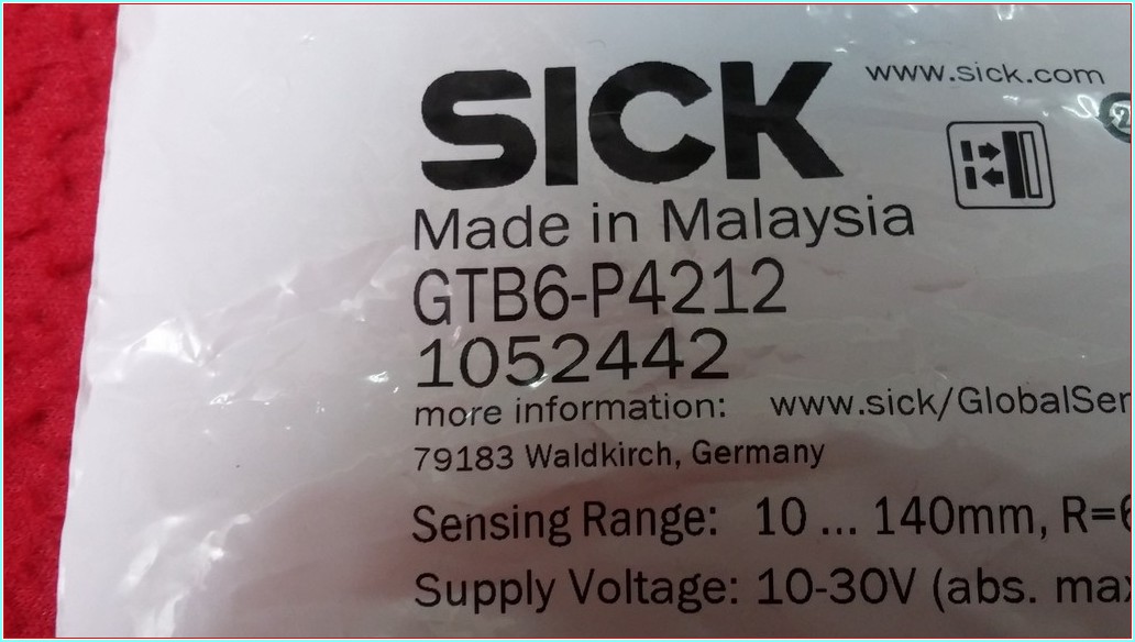 SICK GTB6-P4212 SIFIR KUTULU FOTOELEKTRİK SENSÖRÜ