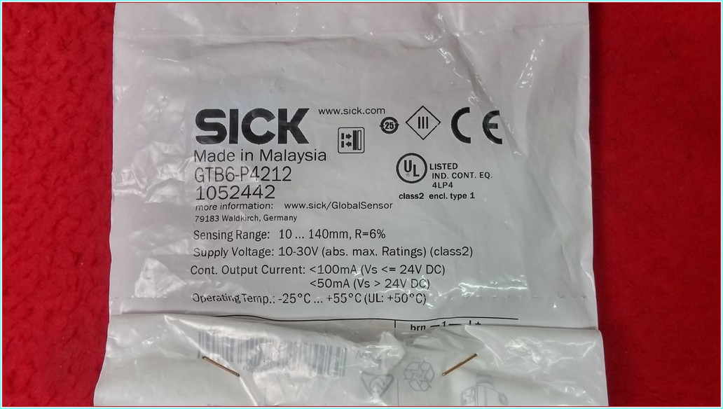 SICK GTB6-P4212 SIFIR KUTULU FOTOELEKTRİK SENSÖRÜ