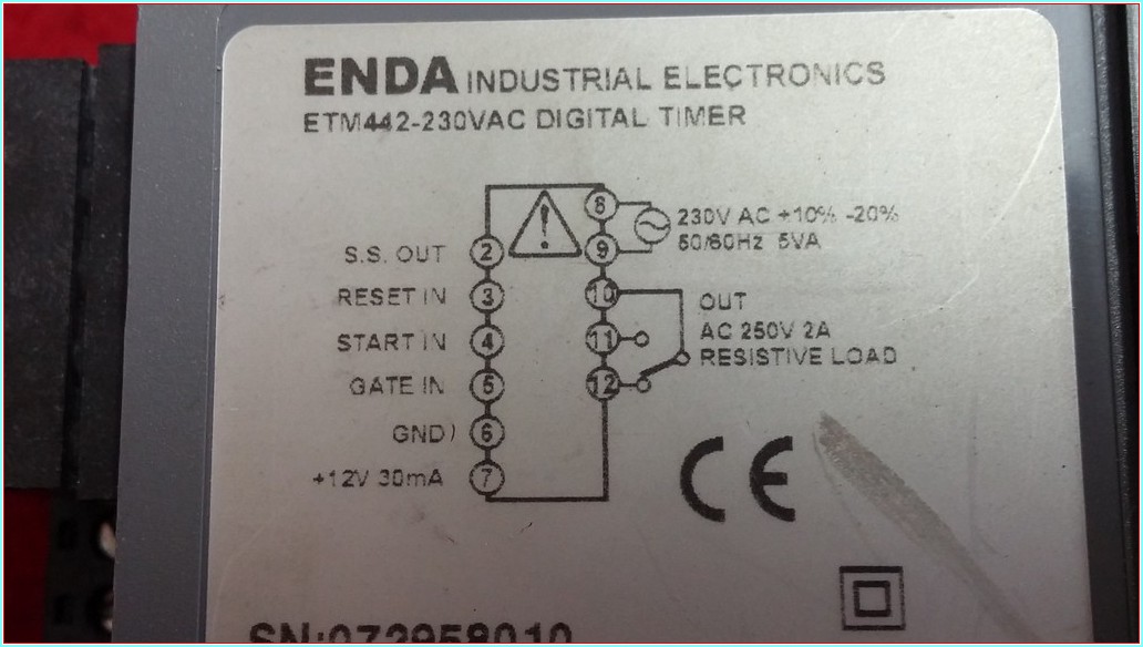 ENDA ETM442-230VAC ETM442 DİJİTAL ZAMAN RÖLESİ