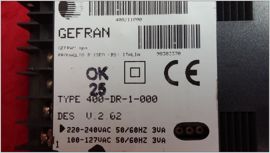 GEFRAN 400-DR-1-000 ISI KONTROL CİHAZI