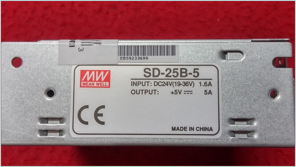 MW SD-25B-5 -5V 5A INPUT DC24 19-36V GÜÇ KAYNAĞI 5 AMPER POWER SUPPLY