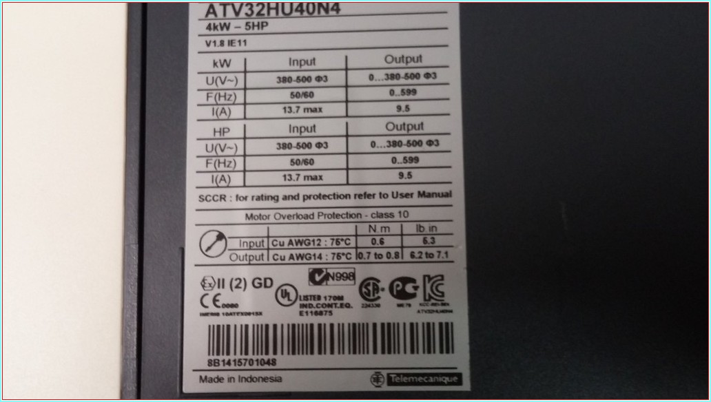 SCHNEİDER ATV32HU40N4 ATV32HU30N4 ATV32HU22N4 2.2 KW 3 KW 4 KW-5 HP SIFIR KUTULU SÜRÜCÜ KONTROL KARTI BULUNUR