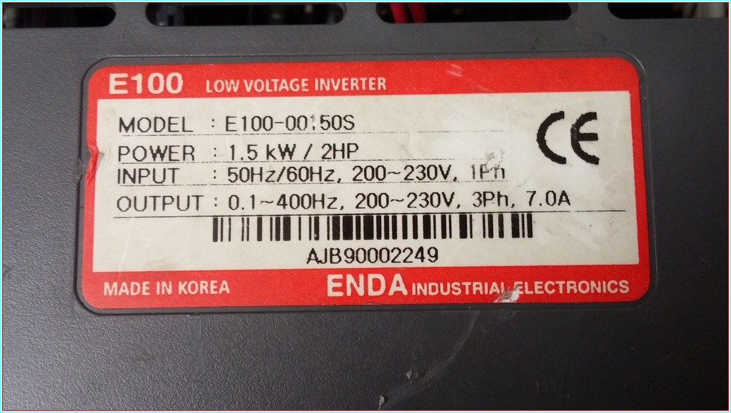 ENDA E100-00 50S 1,5 KW 2 HP 400 HZ SÜRÜCÜ