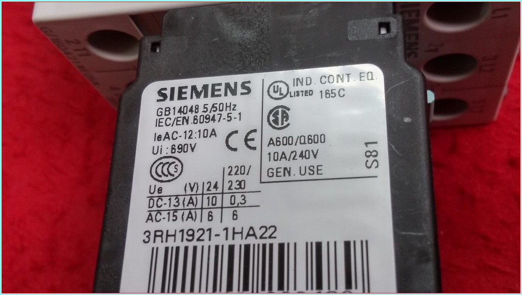 SIEMENS 3RT1025-1AB04 7,5 KW SIFIR KUTULU KONTAKTÖR