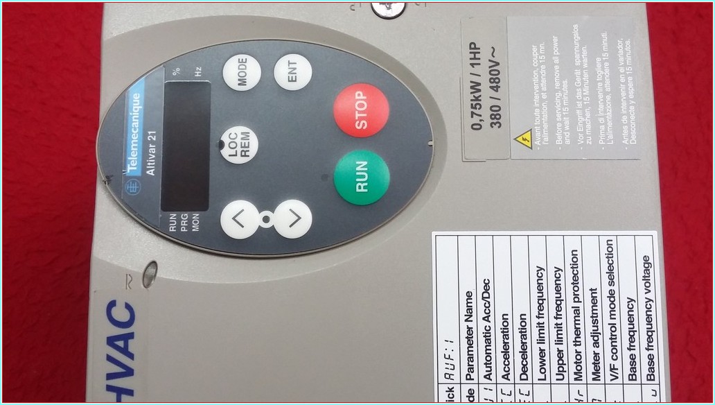 TELEMECANİQUE ATV21H075N4 0,75 KW HVAC SÜRÜCÜ