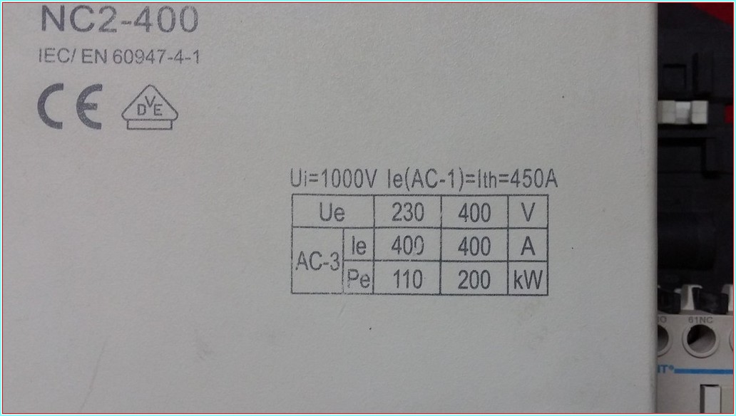 CHNT NC2-400 200 KW 400A KONTAKTÖR