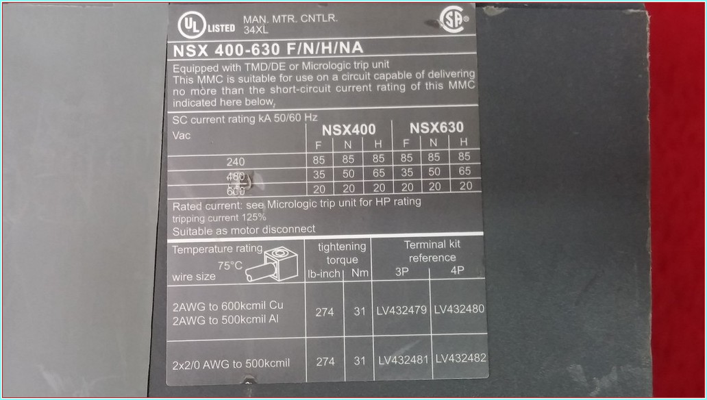 SCHNEİDER NSX 630N 630A TMŞ