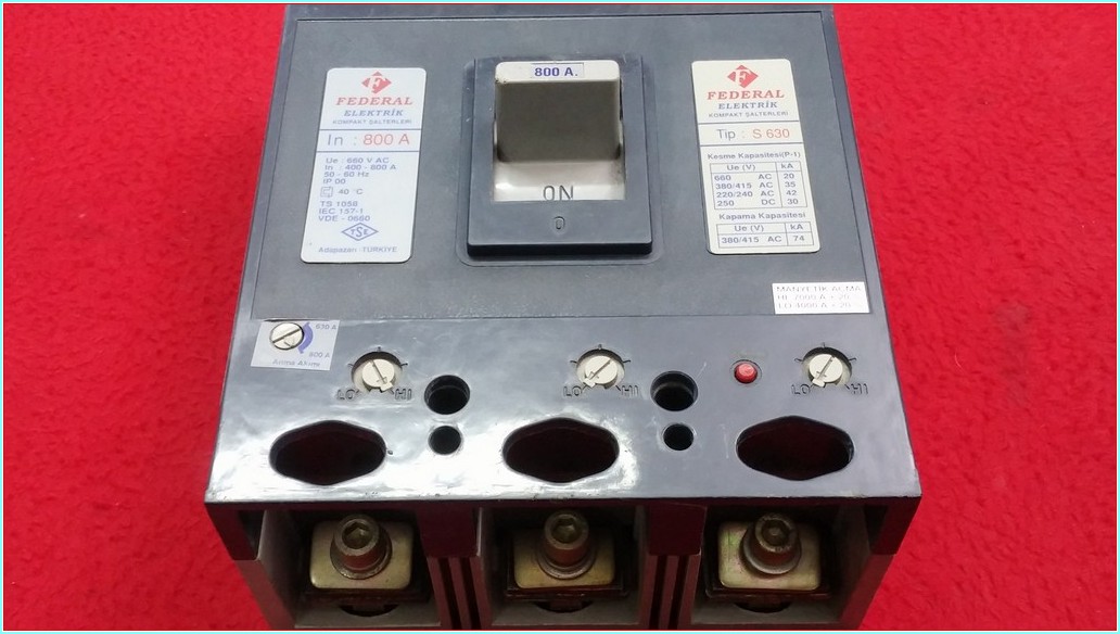 FEDERAL S 630 S630 800A TMŞ 800 AMPER