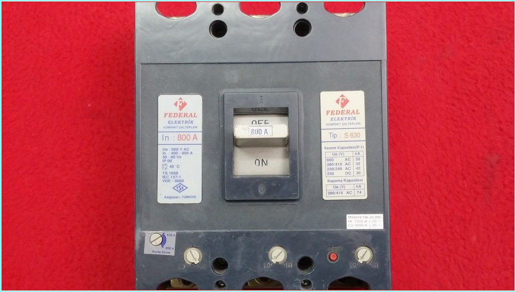 FEDERAL S 630 S630 800A TMŞ 800 AMPER