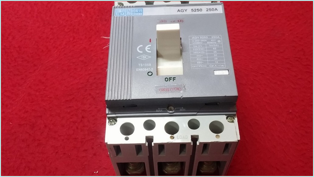 ESEM AGY 5250 250A TMŞ 250 AMPER DEVRE KESİCİ ŞALTER