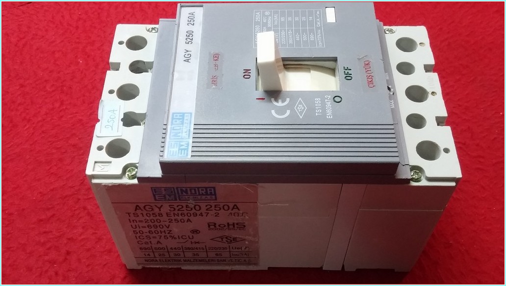 ESEM AGY 5250 250A TMŞ 250 AMPER DEVRE KESİCİ ŞALTER