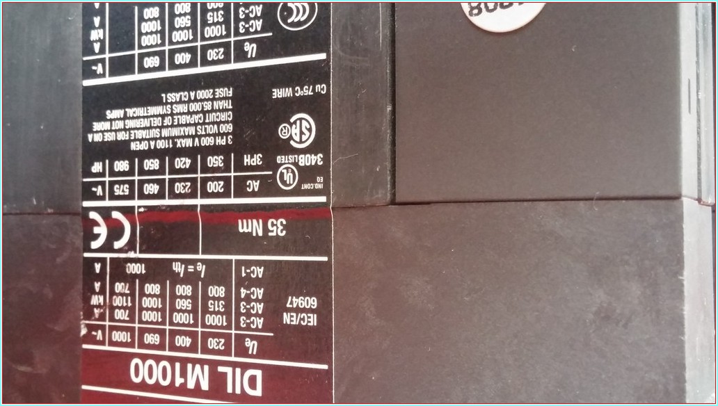 MOELLER DIL M1000 1000A SIFIR TMŞ