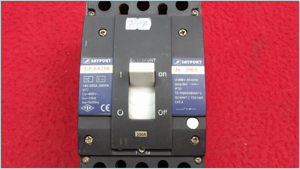 SAYPORT SS250 200A TMŞ 200 AMPER DEVRE KESİCİ ŞALTER