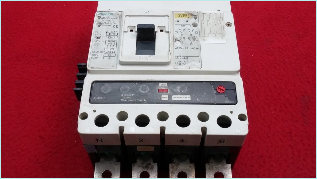 SIEMENS 3VF5 400A 4 KUTUPLU TMŞ 400 AMPER DEVRE KESİCİ ŞALTER
