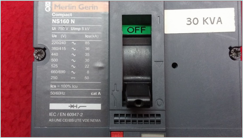 MERLİN GERİN NS160N 160A TMŞ 160 AMPER DEVRE KESİCİ ŞALTER
